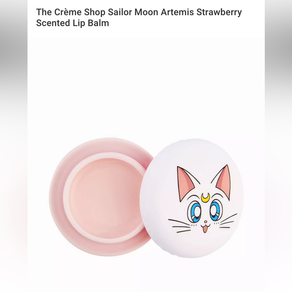 Sailor Moon Artemis “Peach Strawberry” lip balm NIB
